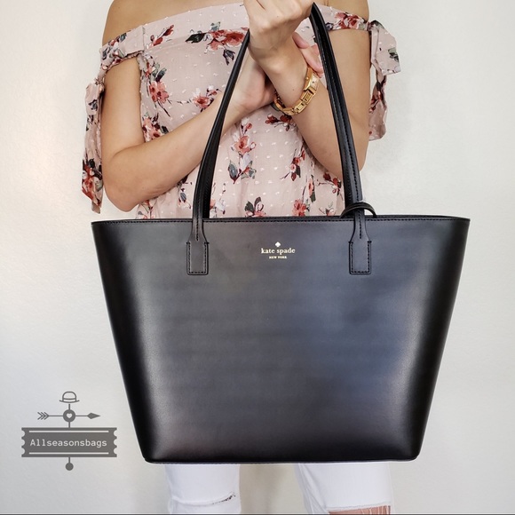 NWT kate spade New York small harmony tote set blk - Picture 6 of 8